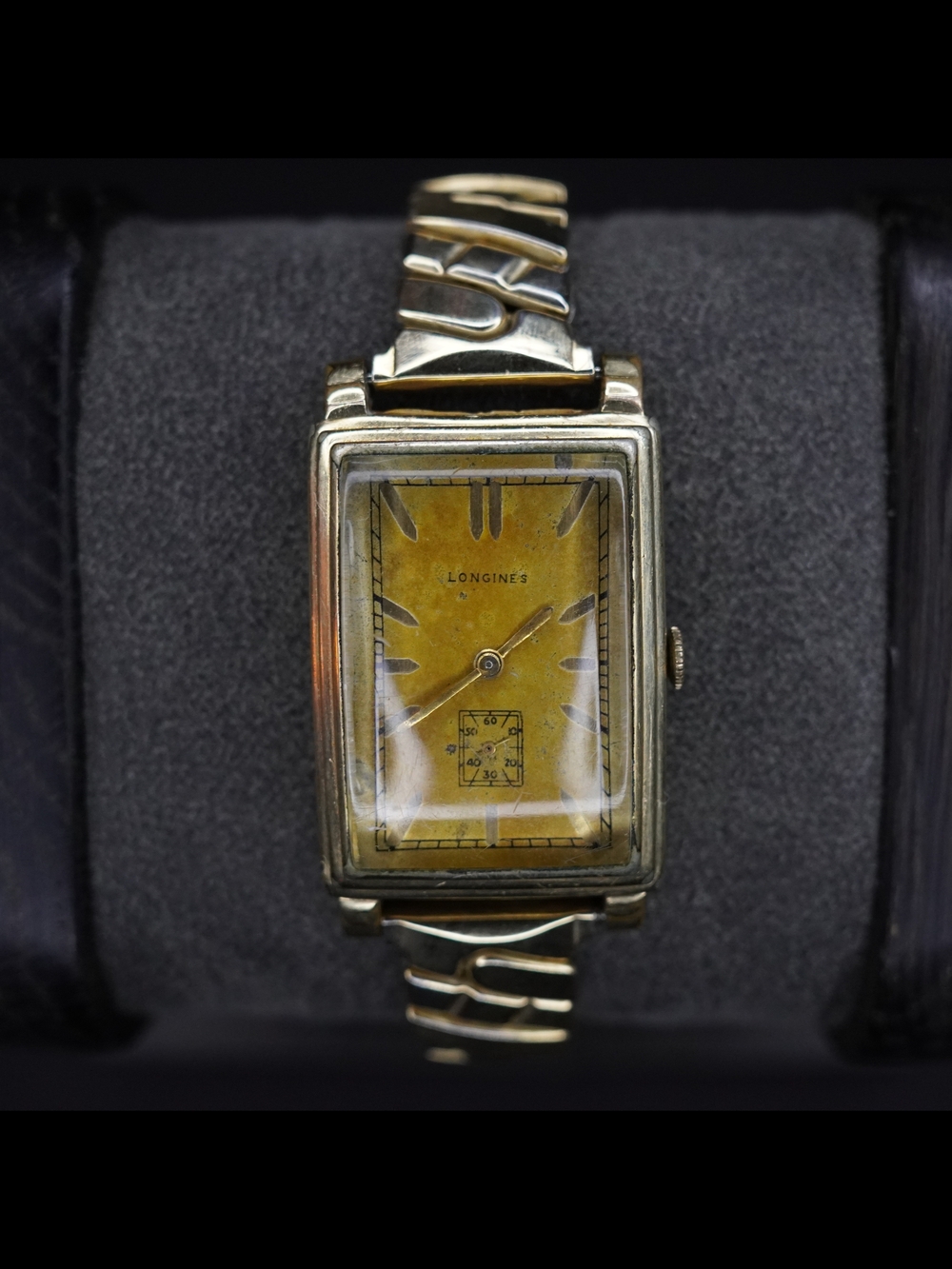 Vintage Longines Art Deco Tank Watch 10K Gold Filled Running